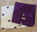 2 Pcs Women's Stitched Linen Plain Shirt And Trouser